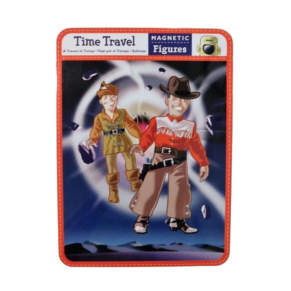 Time Travel Magnetic Figures Mudpuppy Compact Portable Magnet 4 Scenes